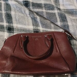 Michael Kors Burgundy Leather Satchel